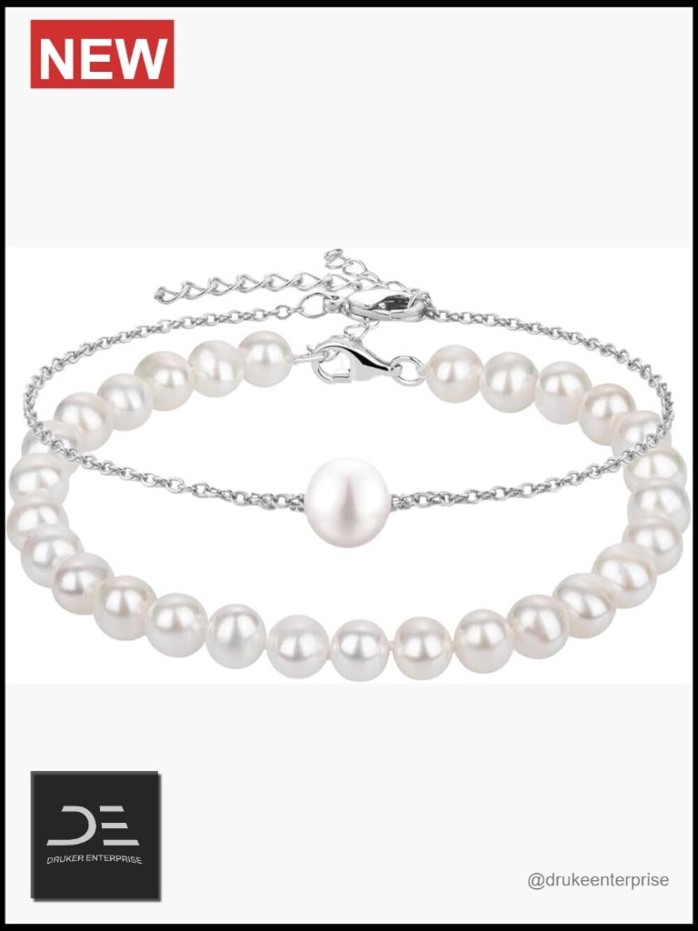 Pearl Ankle Bracelets for Women Dainty Silver Anklet Beach Jewelry Gift